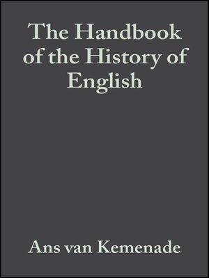 cover image of The Handbook of the History of English